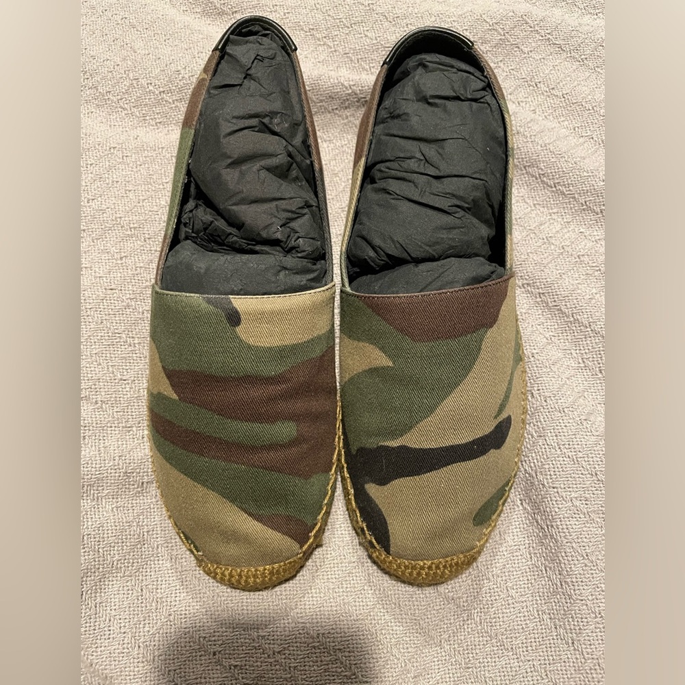COPY - Authentic Saint Laurent Signature Canvas Flat Espadrilles